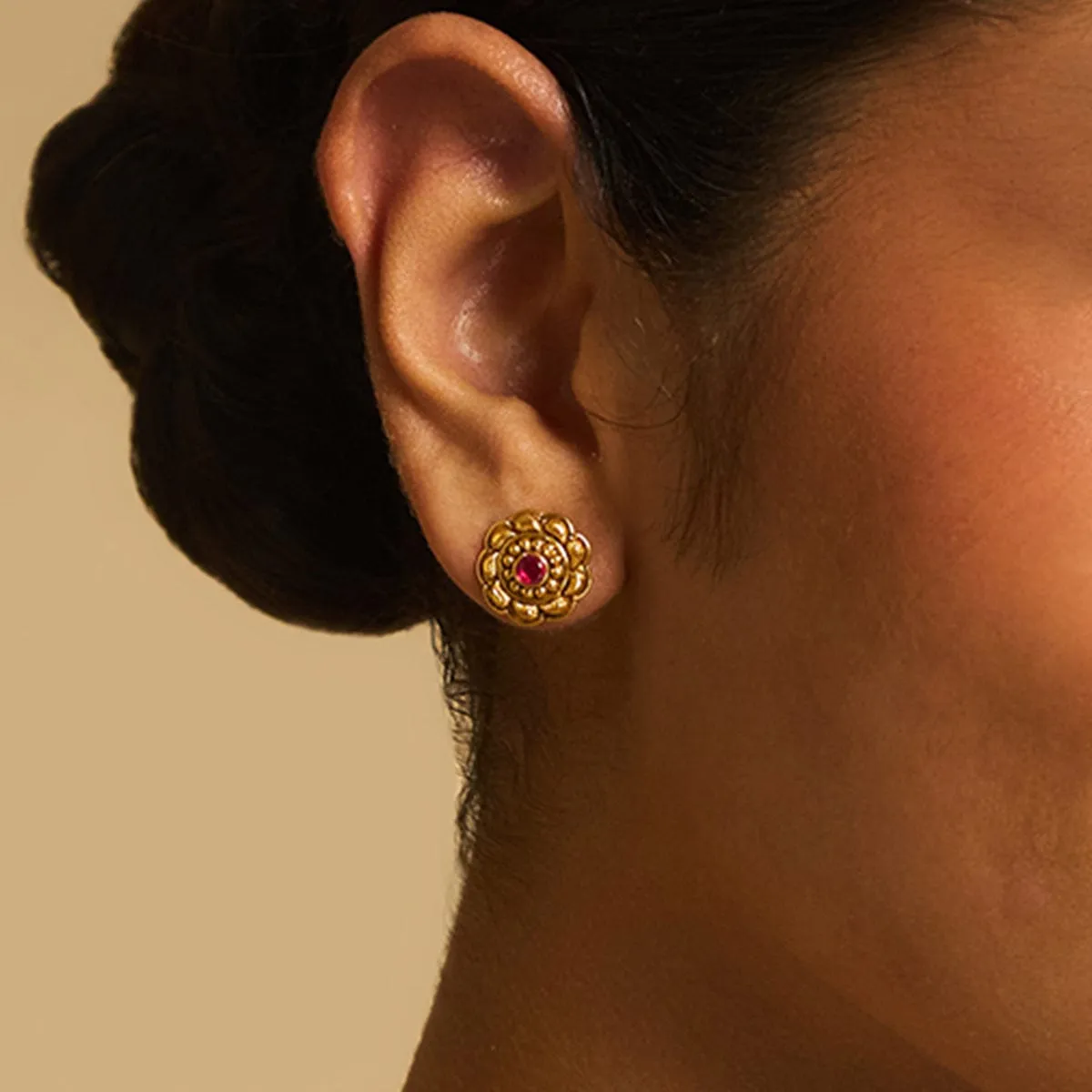 Silver Temple Earring 173407