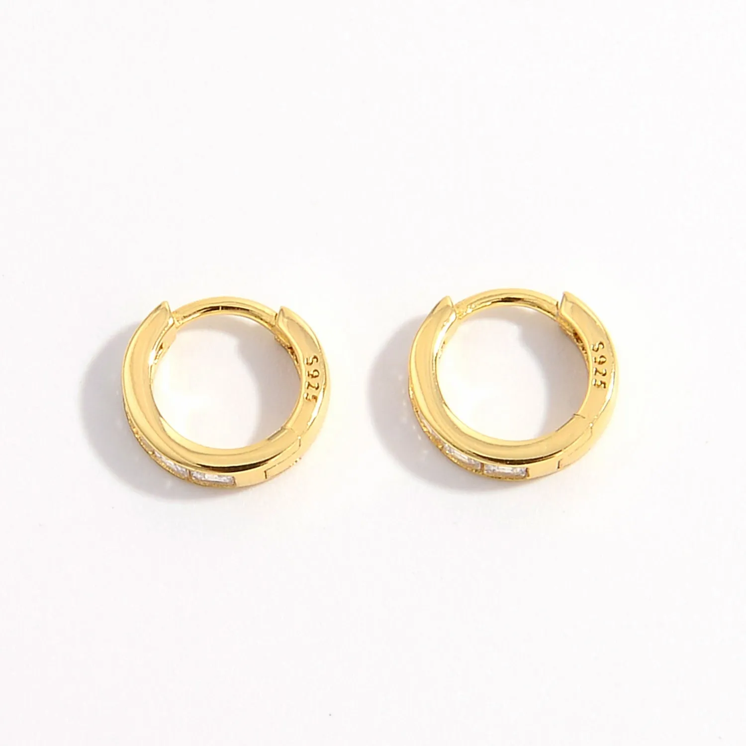 Sparkly Cubic Zirconia Huggie Hoops: Elevate Your Ear Game
