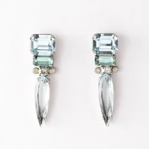 Spiked Drop Earring - Pebble Blue