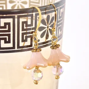 Sweet: Pink Flower Earrings