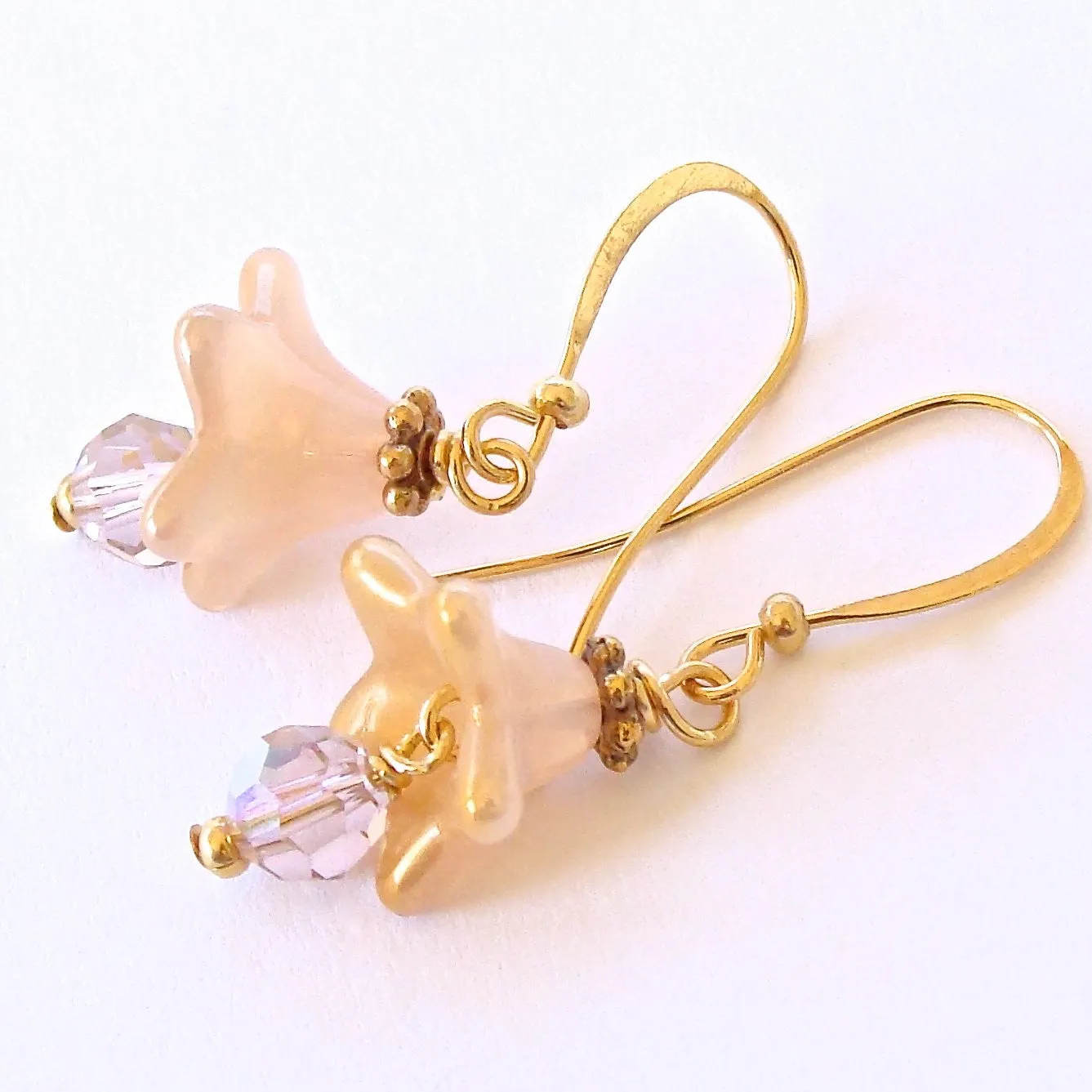 Sweet: Pink Flower Earrings
