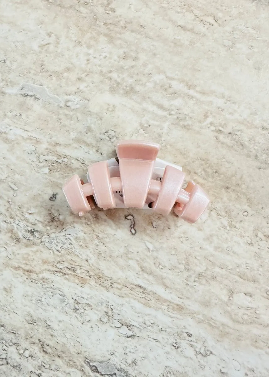 Tiny Hair Clip | Classic | Teleties | Pearly Pink
