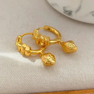 VAIGE Geometric Gold Drop Earrings