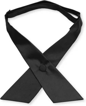 Women's or Men's Crossover Neck Tie Solid Color Continental Tie