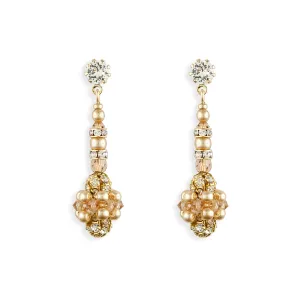 Woven Cluster Drop Earrings